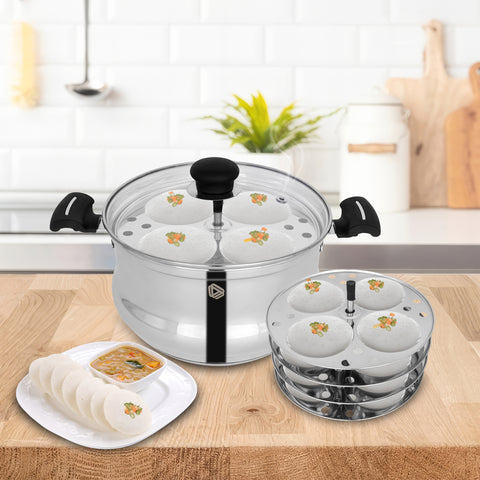 Curve Idly Cooker - 4 Plates