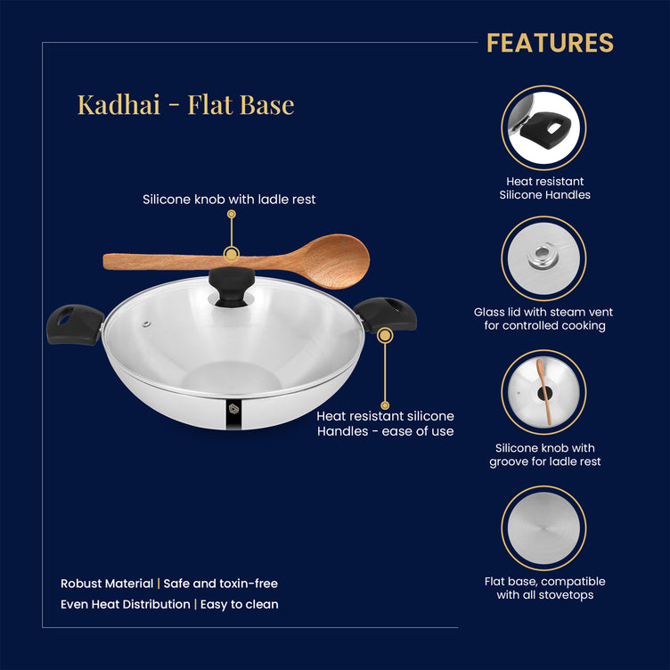 Kadhai - Flat Base